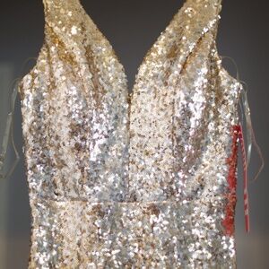 Crystal Doll Sequin Formal Dress.